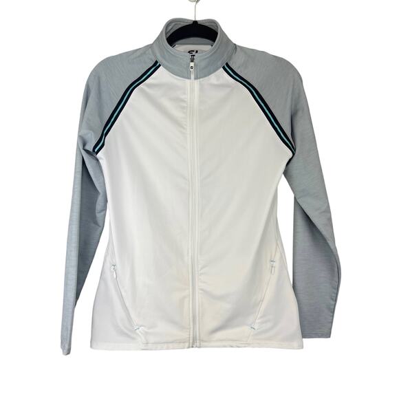 Women's FootJoy French Terry Raglan Sleeve Full-Zip Jacket sz small - Picture 1 of 9
